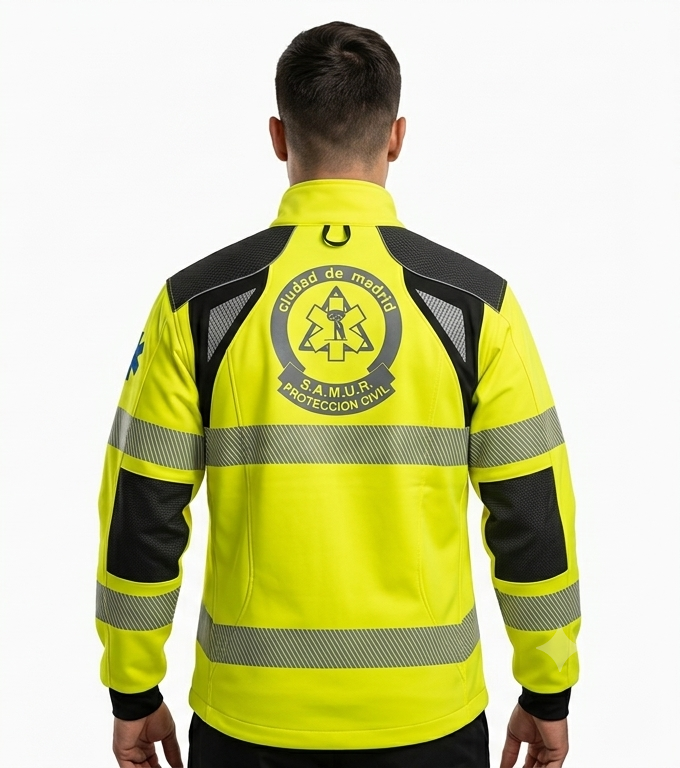 Chaqueta operativo SAMUR Vista Trasera